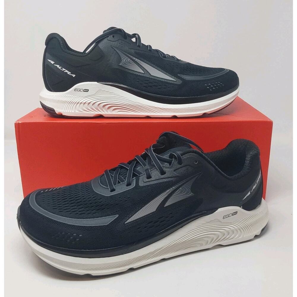 Altra Paradigm 6 Men’s Size 11.5 Black Running Shoes GuideRail EGO MAX
